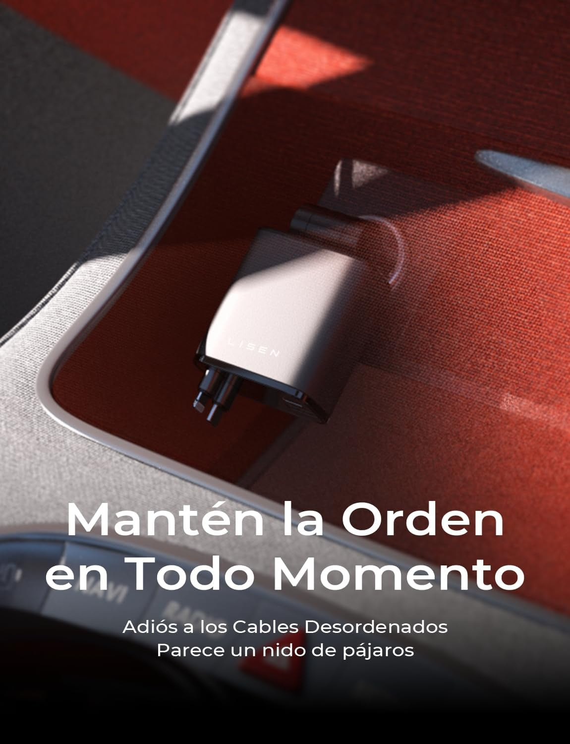 LISEN Retráctil Cargador Coche Carga Rápida 69W, Accesorios Coche Camper Furgoneta Para Iphone 16 Pro Max/E 15 Cargador Mechero USB C 12V Para Samsung S25 Xiaomi Regalos Originales Mujer Gadgets