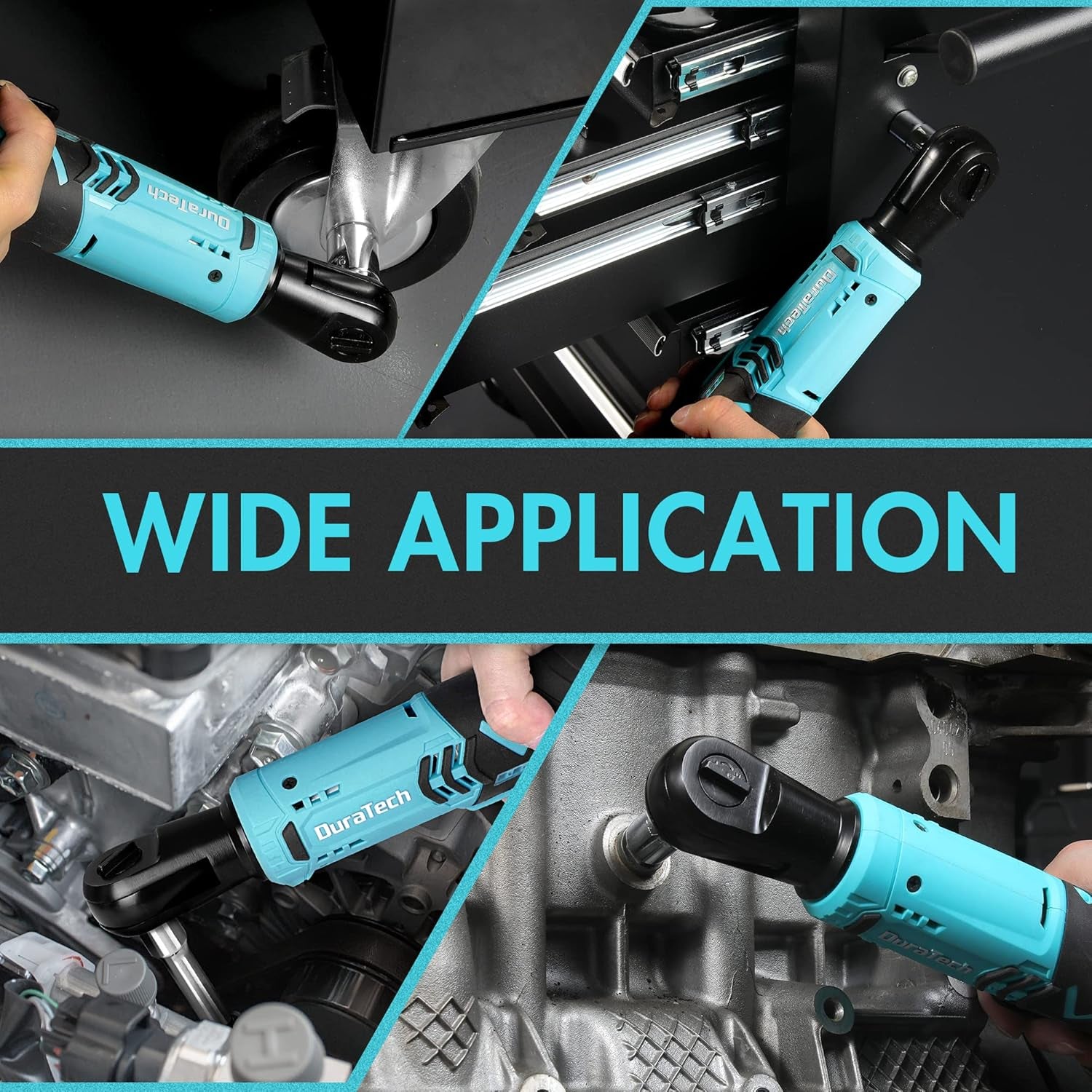 Llave De Carraca Eléctrica Inalámbrica, 12V Atornillador De Impacto, Llave De Trinquete Con Carga Rápida, 2 Packs De Batería De 2000Mah, Gatillo De Velocidad Variable, 65N.M