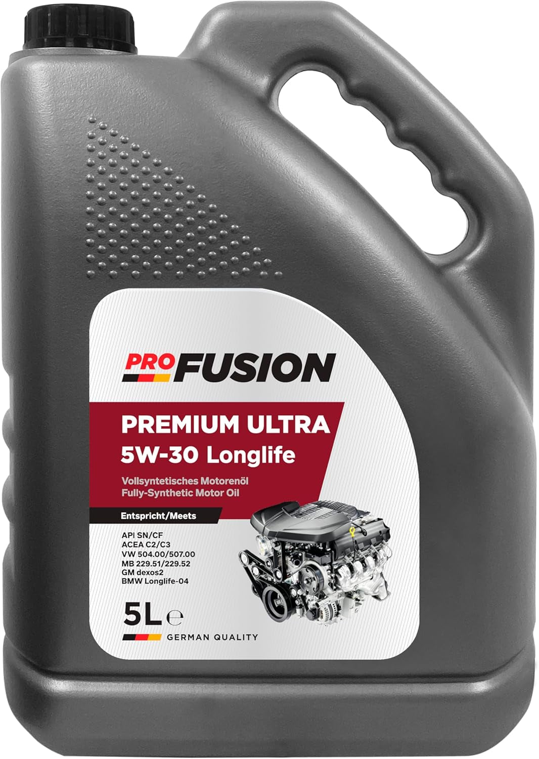 Profusion Aceite Para Motores Gasolina Y Diésel 5W-30 C3 – Lubricante Sintético Para Coche Longlife – 5L