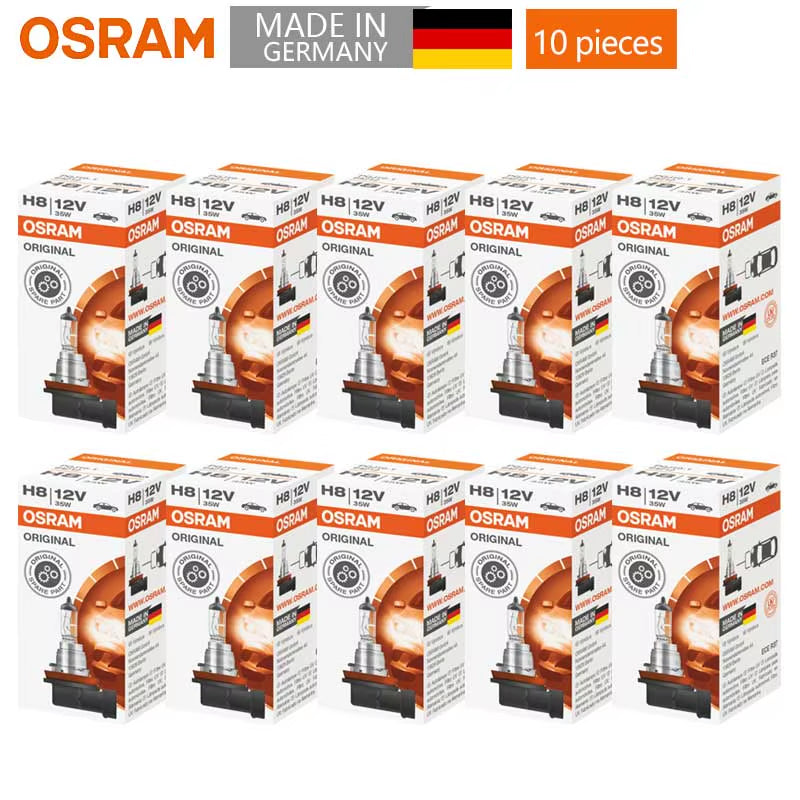 10Pcs H4 H7 H11 HB3 HB4 Original Lamp 3200K Head Light H8 H9 H16 9005 9006 Lamps Car Halogen Bulbs Made in Germany U.S.A