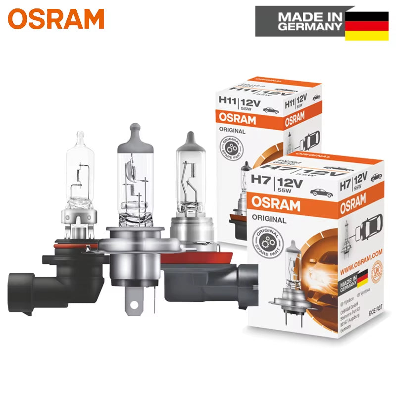 H1 H3 H4 H7 H11 9005 9006 Original Lamp White Headlight H8 H9 H16 HB3 HB4 Fog Lamp Car Halogen Bulb Made in Germany (1Pc)