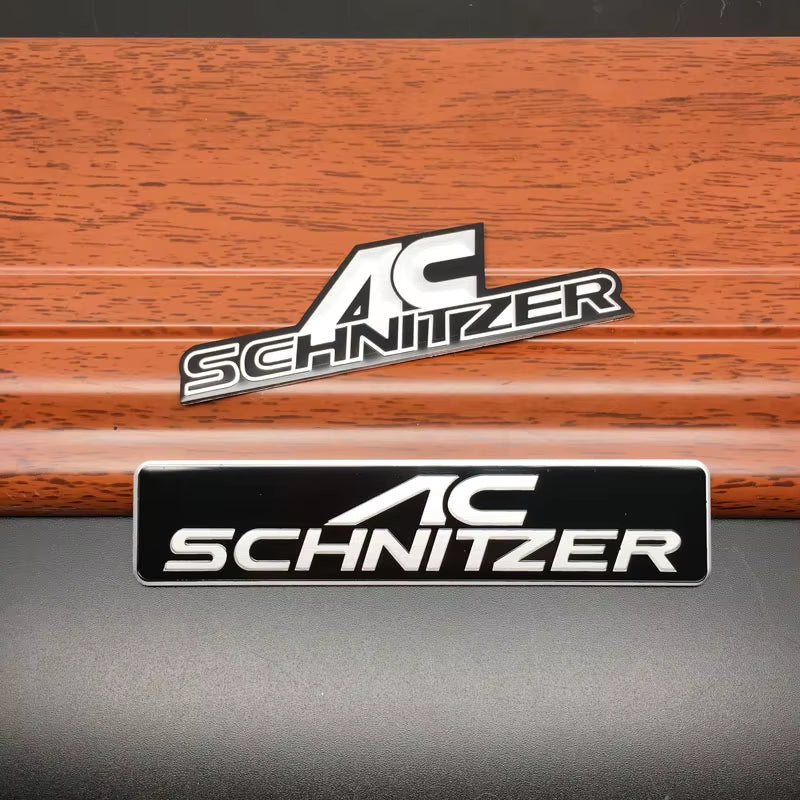 AC Aluminum Emblem Sticker for AC Schnitzer M M3 M5 E46 E39 E36 E34 E90 X1 X3 X5 X6 Auto Accessories