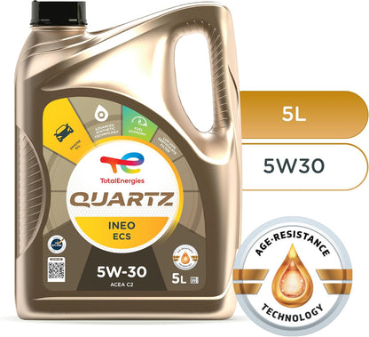 Total Aceite Lubricante De Motor Total Quartz Ineo ECS 5W-30 5 Litros
