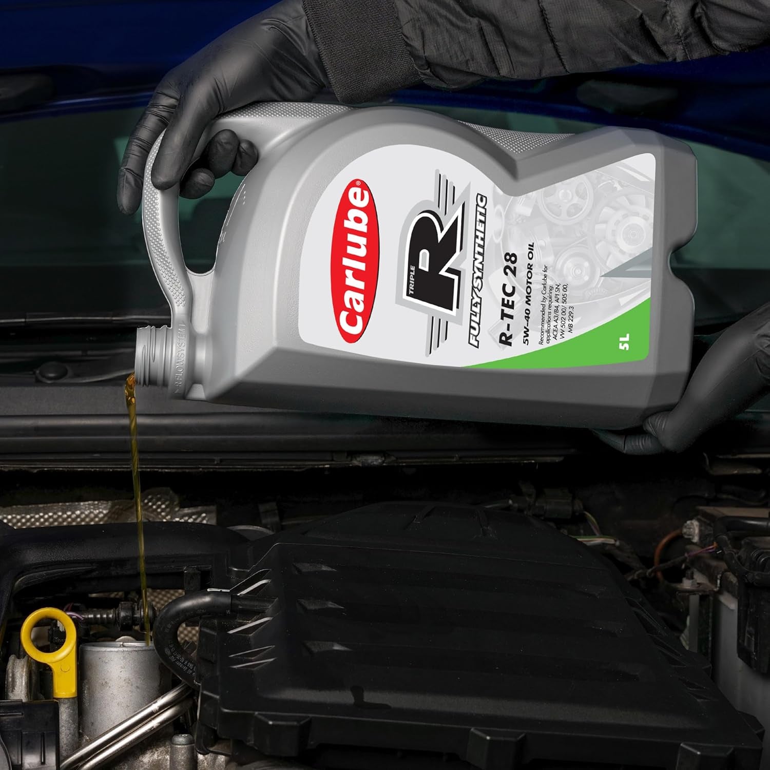 Carlube Triple R 5W-40 Aceite De Motor De Automóvil Totalmente Sintético, 5 L
