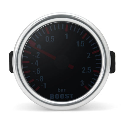 3.0 BAR Smoke Lens Turbo Pressure Gauge with Mechanical White LED Backllight Auto Turbo Boost Gauges Boost Meter 52Mm Universal