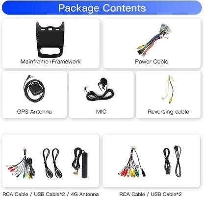 Android 14 Radio Coche Para Renault Sandero 2013 9 Pulgadas Android Radio De Coche 2 DIN Con Carplay Inalámbrico/Android Auto Bluetooth/Gps Navi/Fm Radio/Wifi/Usb/Swc(P6(8G+128G))