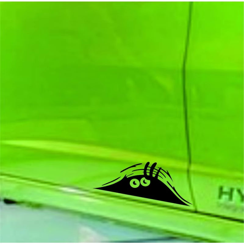 3D Dune Sand Monster Peeking Peering Car Sticker Creative Funny Vinyl Decal Sticker Trim Waterproof Car Decoration Accessories