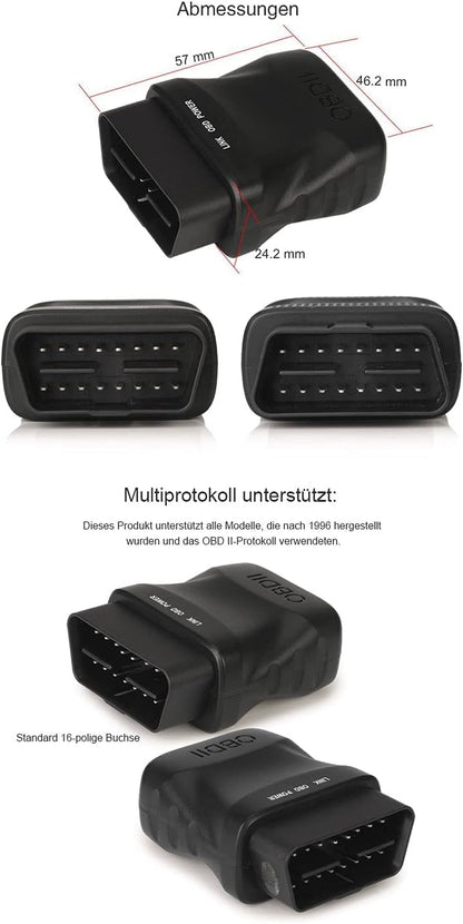 Mini OBD2 Herramienta De Diagnóstico OBD2 Bluetooth Herramienta De Escáner De Diagnóstico De Coche Versión 1,5 Lector De Código De Motor De Diagnóstico Para Dispositivo Android
