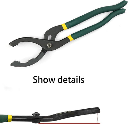 Alicates Para Filtros De Aceite, Herramienta Para Quitar Filtros De Aceite, Llave Ajustable Para Filtros De Aceite, Motocicletas, Para Automóviles, De Ø 40 Mm a Ø 150 Mm, 24 Cm
