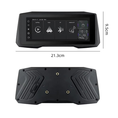7 Inch Wireless Carplay Moto Android Auto Portable Digital Motorcycle Dashboard GPS Navigation Display Screen Monitor TPMS