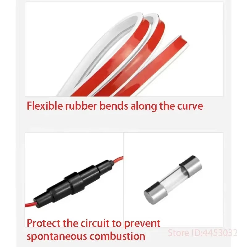 FOR Kia SELTOS KX3 2019-2024 New Upgrade LED Daytime Running Light Scan Starting Car Hood DRL Guide Decorative Ambient Lamp 12V