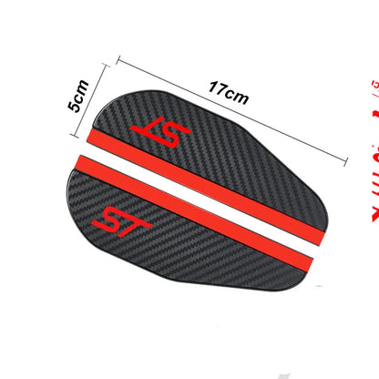 2Pcs STLINE Car Rearview Mirror Sticker for Ford Fiesta Mondeo Fusion Escape Edge Ecosport Focus Ranger Ghia MK2 MK3 MK4 KUGA