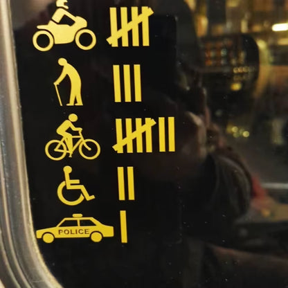 Accident Hit / Kill Count Funny Car Bumper Stickers Vinyl Decal Dope Euro Turbo Car Truck SUV Window Vinyl Accessories