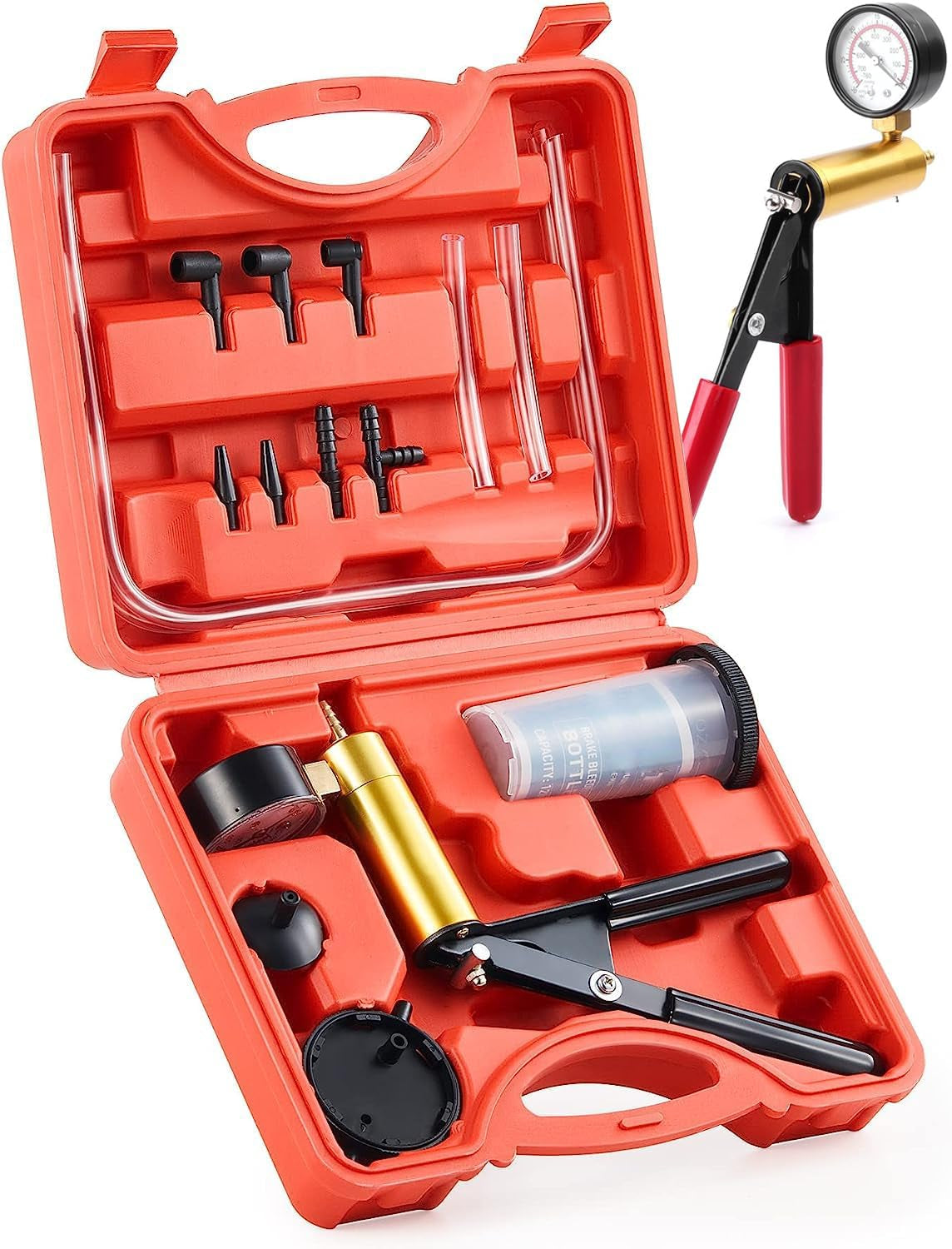 Bomba Para Liquido De Frenos. Vacuometro, Sangrador De Frenos Y Comprobador De Vacio PURGADOR DE FRENOS Por Bomba De Vacio Manual