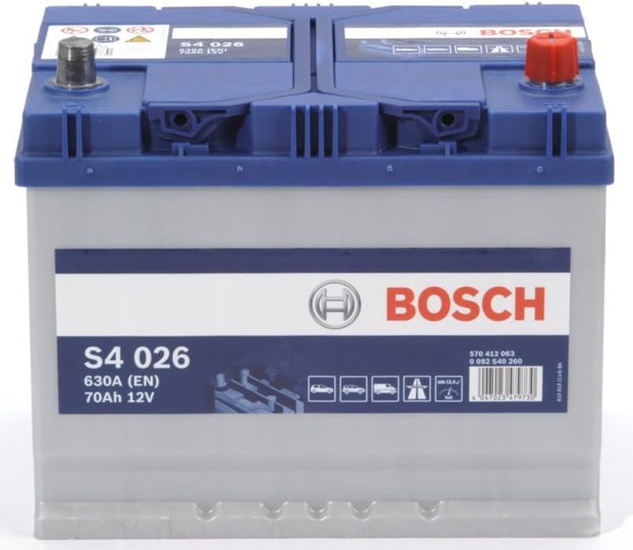 Bosch S4026 Batería De Coche 70A/H 630A Tecnología De Plomo-Ácido Para Vehículos Sin Sistema Start Y Stop