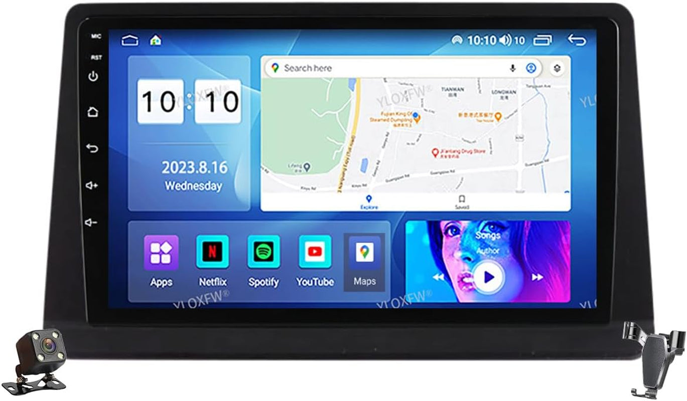Reproductores De Radio Automáticos 2 DIN Android 12 Radio Con 4G 5G Wifi DSP SWC Carplay Para M-Itsubishi Cheetah Kingbox GPS Navegación Por Satélite Reproductor De Vídeo Multimedia MP5 De 9