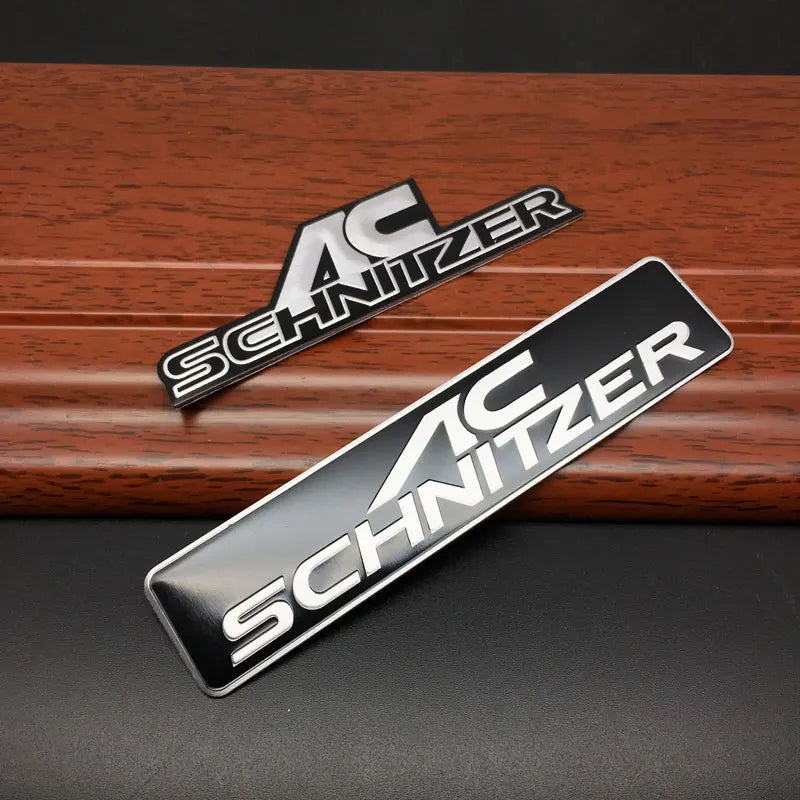 AC Aluminum Emblem Sticker for AC Schnitzer M M3 M5 E46 E39 E36 E34 E90 X1 X3 X5 X6 Auto Accessories