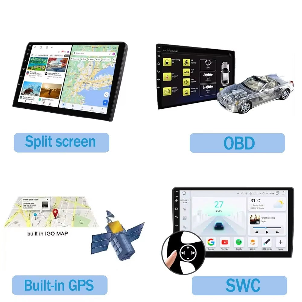 9.7 Inch Android 15 for Opel Astra J 2009-2015 Car Radio Multimedia Video Player GPS Tesla Model Wireless Android Auto WIFI 4G