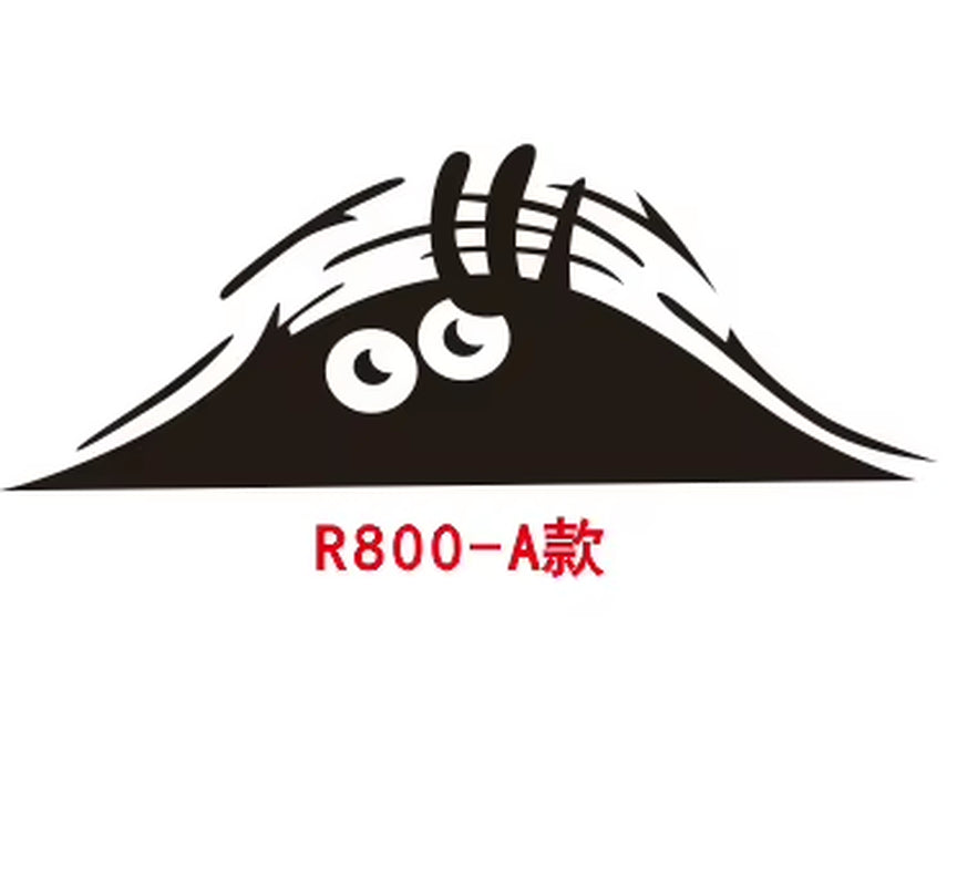 3D Dune Sand Monster Peeking Peering Car Sticker Creative Funny Vinyl Decal Sticker Trim Waterproof Car Decoration Accessories