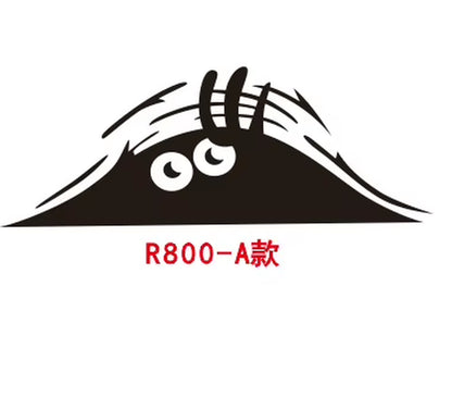 3D Dune Sand Monster Peeking Peering Car Sticker Creative Funny Vinyl Decal Sticker Trim Waterproof Car Decoration Accessories