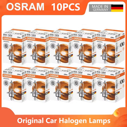 10Pcs H4 H7 H11 HB3 HB4 Original Lamp 3200K Head Light H8 H9 H16 9005 9006 Lamps Car Halogen Bulbs Made in Germany U.S.A