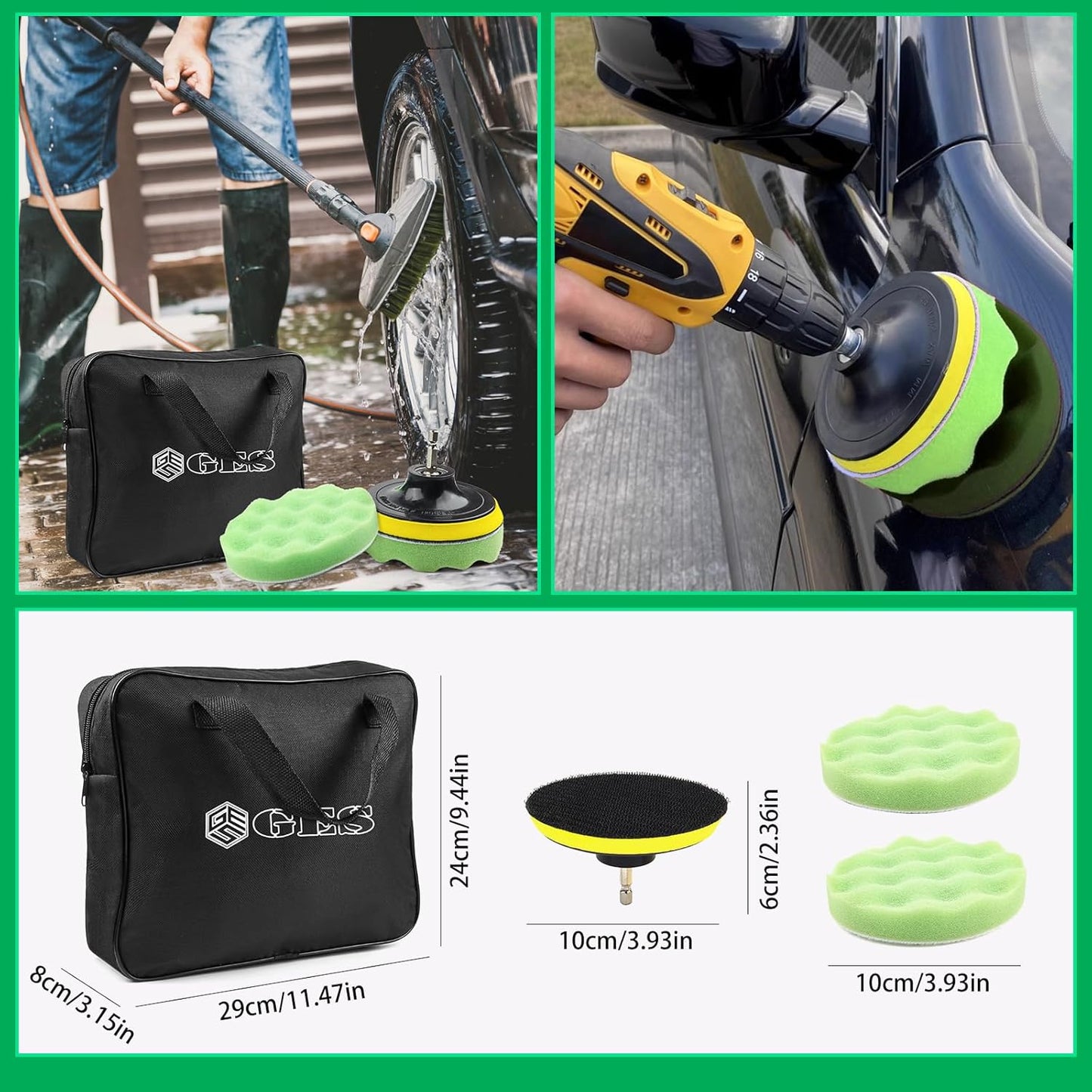 Pulverizador De Espuma Para Lavado De Autos Con Boquilla Para Manguera De Agua De Jardín - Kit De Limpieza De Autos De 21 Piezas - Pulverizador De Lavadora Automática Con Bolsa De Almacenamiento