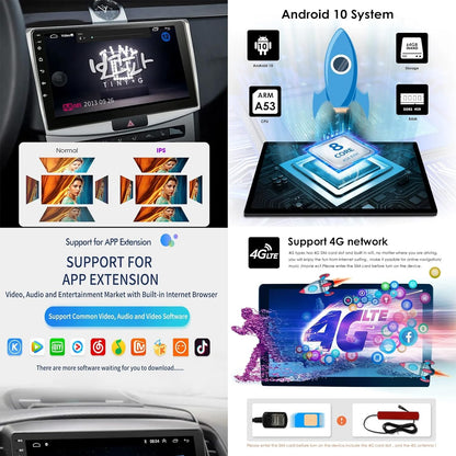 Estéreo Para Automóvil Android 10 De Doble DIN Con Navegación Por Satélite Para MA-ZDA 5 2005-2010, Pantalla Táctil De 9 Pulgadas, GPS Multimedia Con Enlace De Espejo, Bluetooth, Wifi, FM/RDS, Radio C