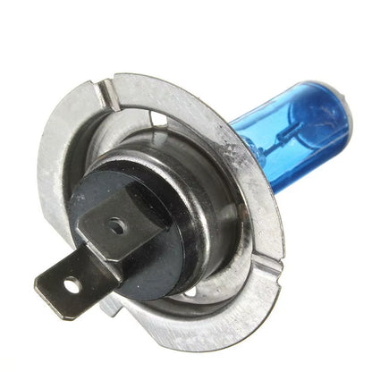 2Pcs H7 H1 H3 H4 55W 12V 6000K Halogen Bulb Headlight Blue Housing White Light Quartz Glass Lamp Bulbs Automotive Headlights