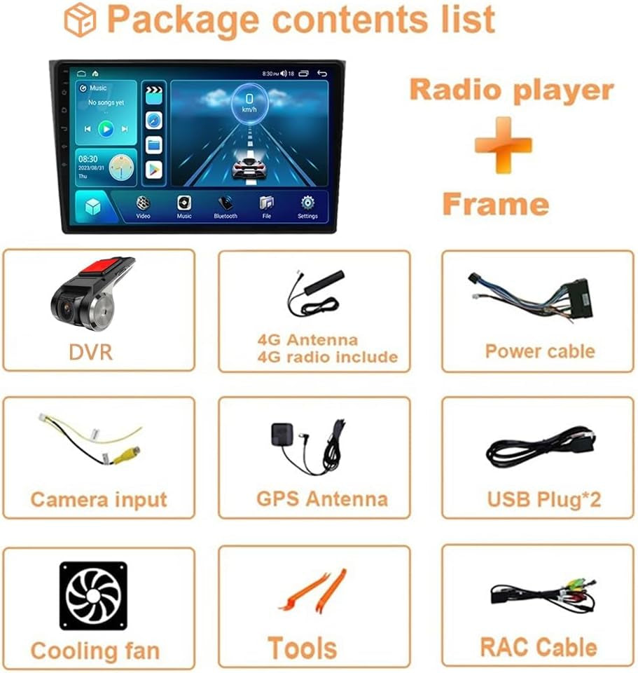 HYMLMY Android 12 - Radio Con GPS Para Coche, Estéreo Para Coche, Para Ma-Zda Cx9 CX-9 Tb 2006-2016, Pantalla Táctil De 9 Pulgadas, Con Carplay Inalámbrico, Android Auto, Controles Del Volante, Compa