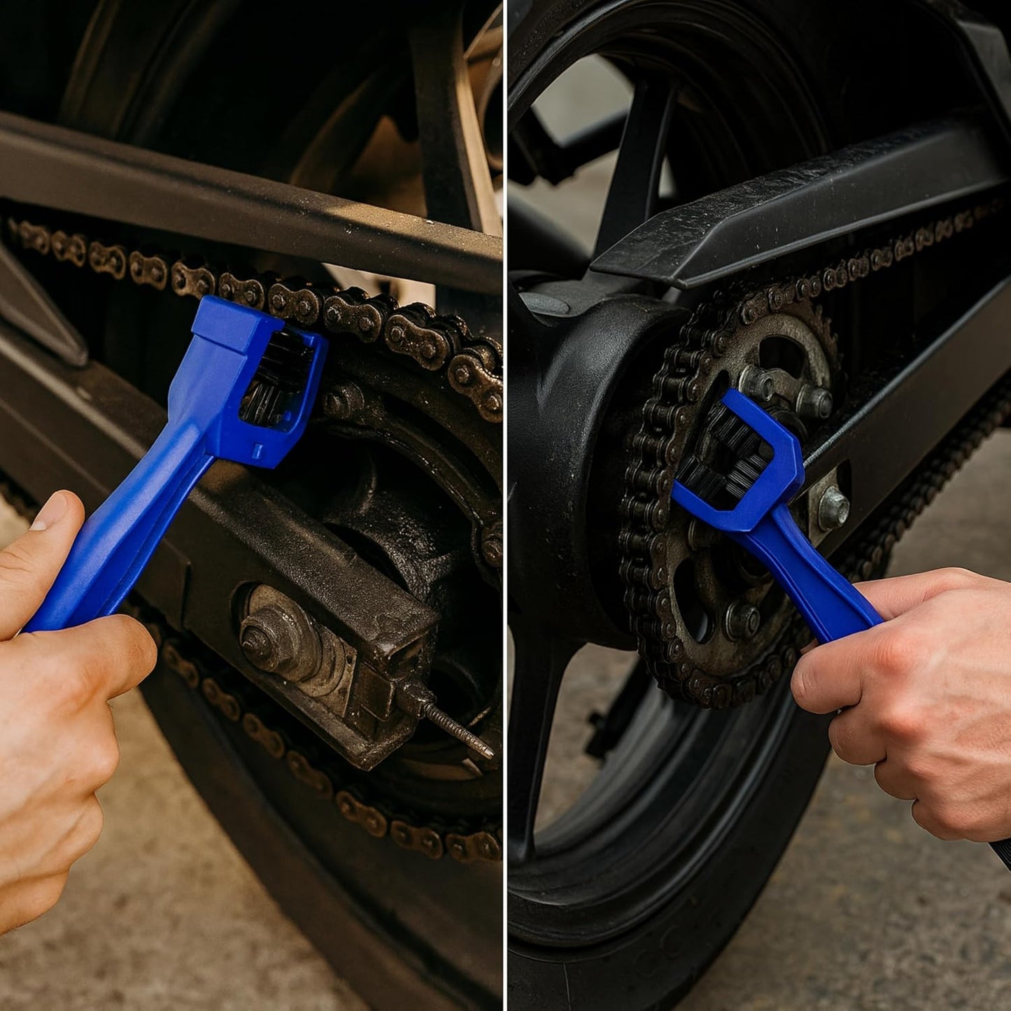 Cepillo De Limpieza, Para Bicicletas Y Motocicletas, Cepillo Para Cadenas De Motocicletas Y Bicicletas, Cepillo De Nylon Resistente, Herramienta De Limpieza, Cepillo Para Limpiar La Cadena