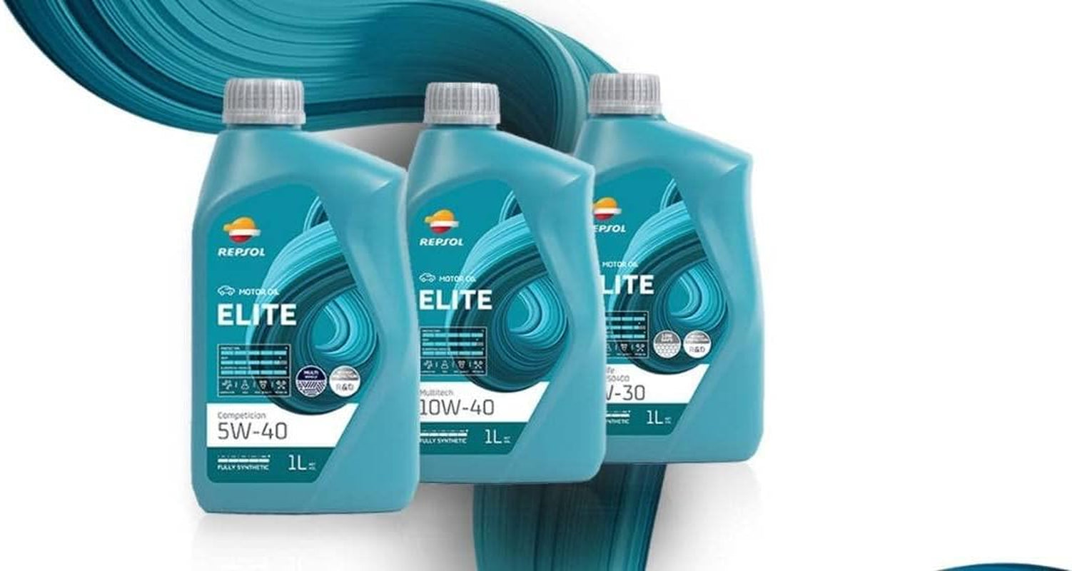 REPSOL Aceite Lubricante Sintético Para Coche ELITE 50501 5W-40 5L