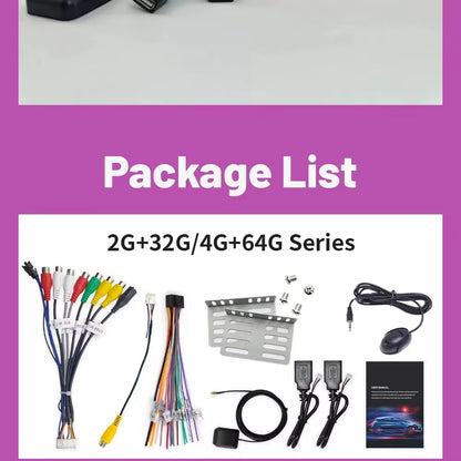 Android Car Radio Multimedia Video Player Navigation Head Unit Screen Android 14 Wireless Carplay Stereo 7" 9" 10" Inch