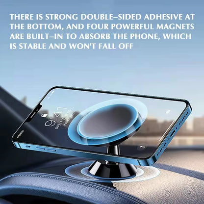 Magnetic Car Phone Holder Mobile Cell Phone Stand GPS Support 360° Rotation for Iphone 14 13 12 Pro Xiaomi Huawei Samsung