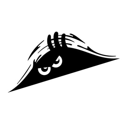 3D Dune Sand Monster Peeking Peering Car Sticker Creative Funny Vinyl Decal Sticker Trim Waterproof Car Decoration Accessories