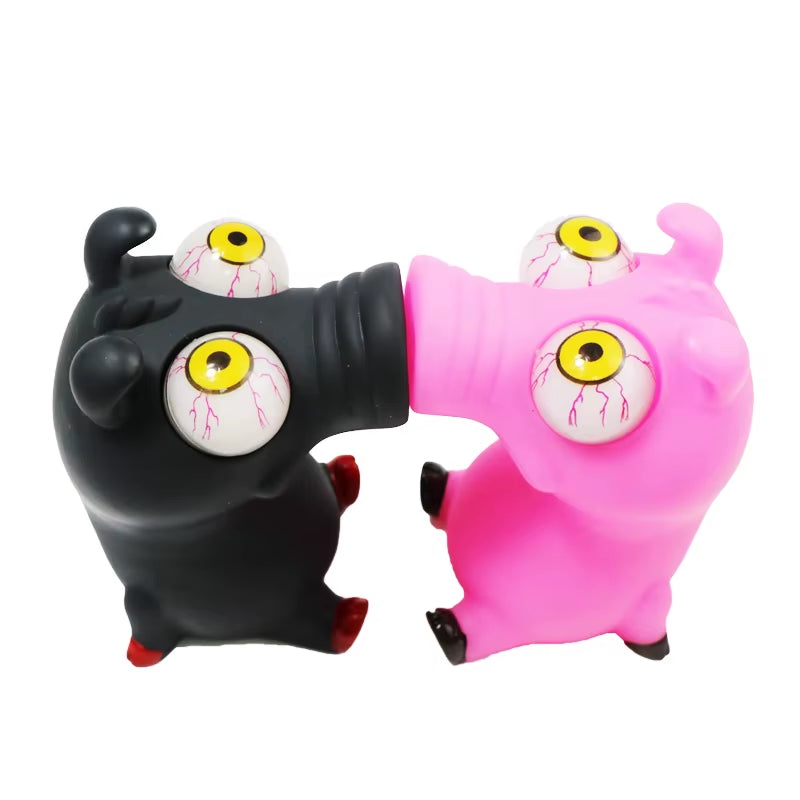 New Car Turbo Explosive Eye Doll Car Boost Eye Zombie Toys to Decompress Ornaments Big Eye Dolls Auto Accessories Styling