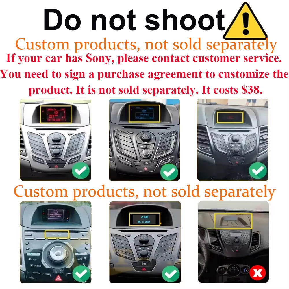 Android 14 Car Radio Carplay for Ford Fiesta Mk 6 2008-2019 Android Multimedia Video Player Touch Screen Auto Stereo Navigation