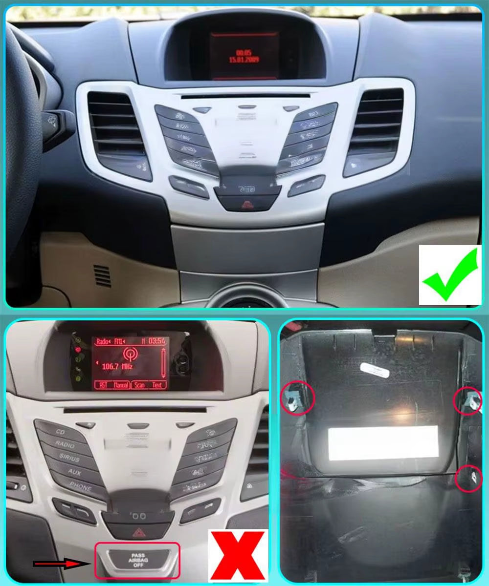 Android 14 Car Radio Carplay for Ford Fiesta Mk 6 2008-2019 Android Multimedia Video Player Touch Screen Auto Stereo Navigation