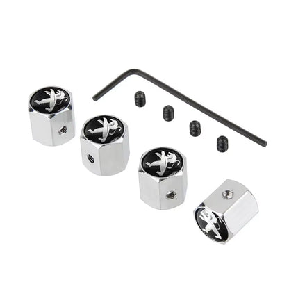 Anti-Theft Car Wheel Tire Stem Valve Caps for  407 206 107 307 308 406 408 208 301 3008 2008 208XS 208Gti Exterior