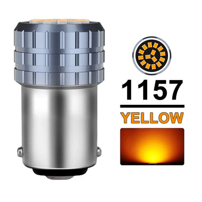 2/4/6/8/10/20 PCS P21W 1156 BA15S 1157 BAY15D LED Bulbs for Car Turn Signal Parking Brake Lights 12V 2016-15SMD White Amber Red
