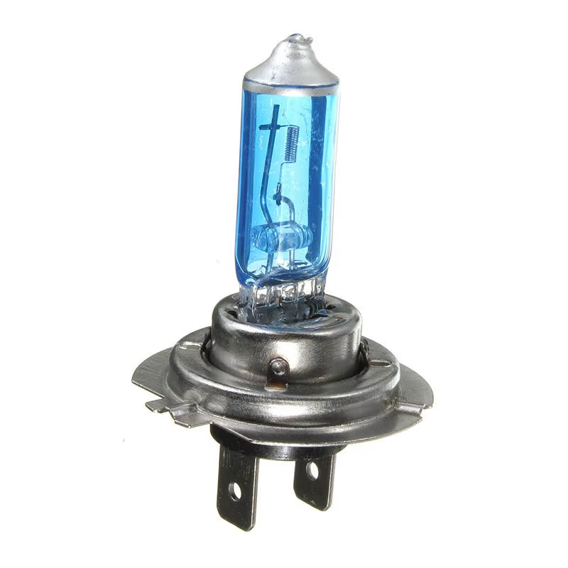 2Pcs H7 H1 H3 H4 55W 12V 6000K Halogen Bulb Headlight Blue Housing White Light Quartz Glass Lamp Bulbs Automotive Headlights