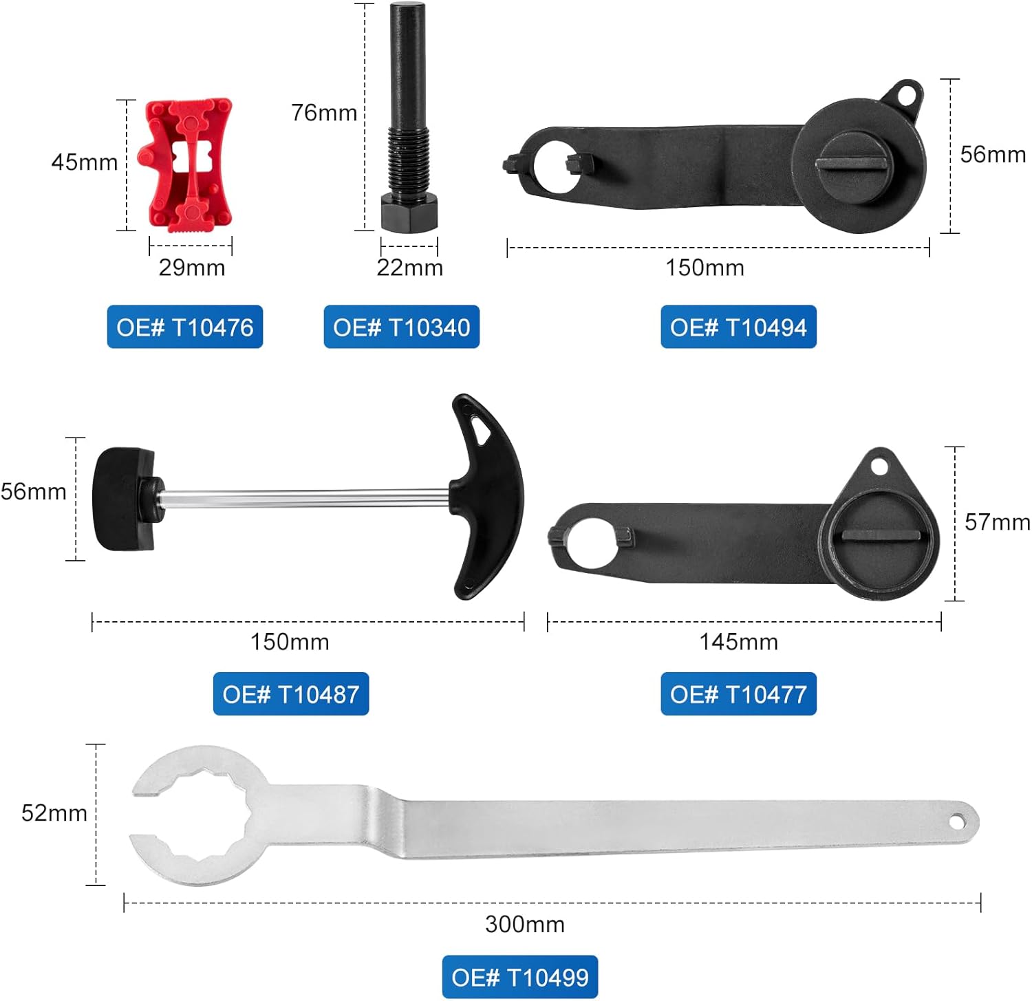 Kit De Calado Distribucion EA211 Motor 1.0 1.2 1.4 1.6 FSI TSI TFSI, 6Pcs Set Herramientas De Sincronización Del Motor, Para Golf, Jetta, A3, Octavia, Lavida, Seat Leon