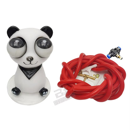 Panda Rubber Exploding Eye Doll Turbo Blasting Doll Kit Interior Auto Parts Universal Decompression Toys Children'S Dolls
