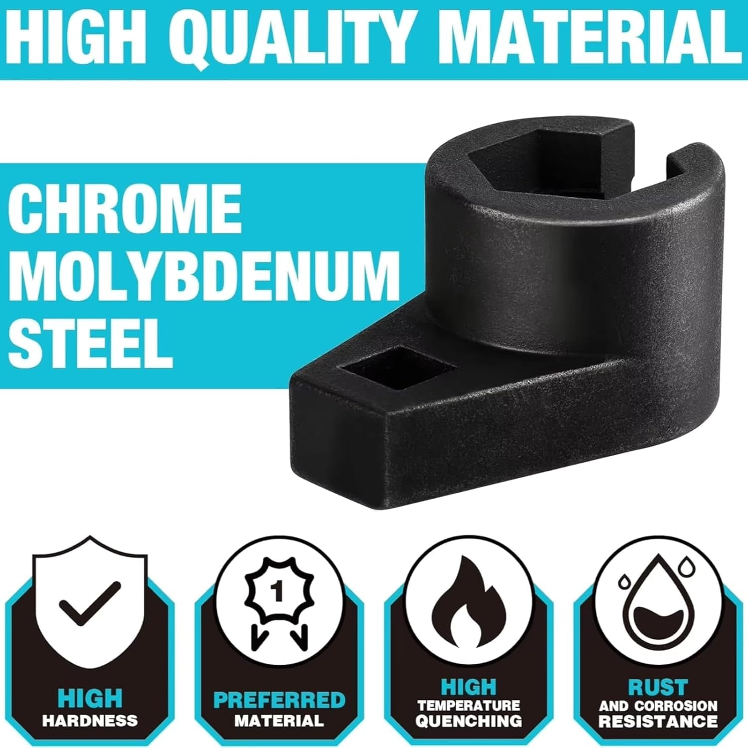 Sensor De Oxígeno Zócalo Universal Reparación De Coche 22Mm 3/8 "Llave De Sensor Compensada Eliminación Zócalo Herramienta