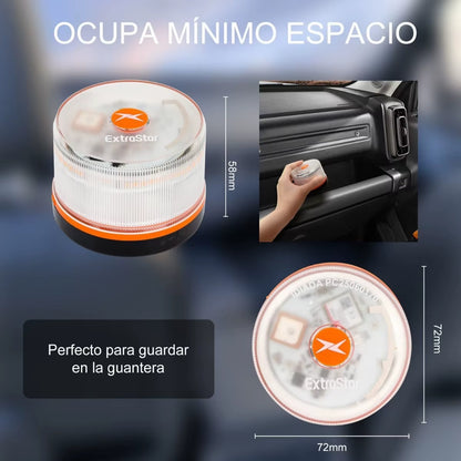 2026 Latest Version Extrastar V16 Car Emergency Light Approved by DGT with Geolocation 3.0 with SIM and Data Paid 2038