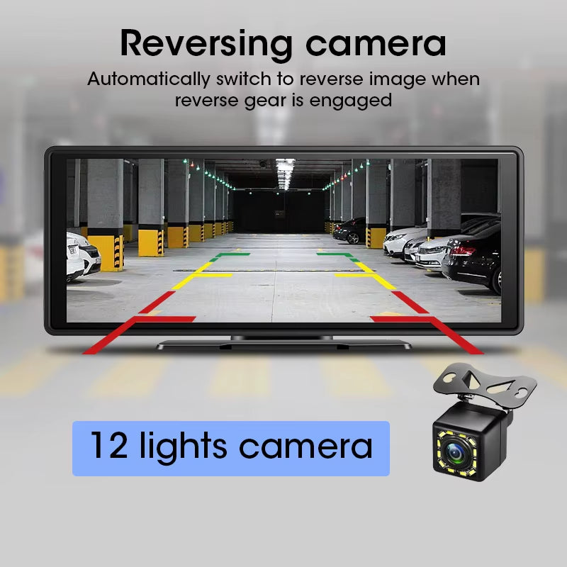 10.26 Inch IPS Screen Wireless Carplay Android Auto Support Reverse Camera Car Dashboard Monitor Bluetooth FM GPS Navigation