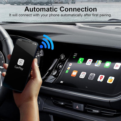 Adaptador Carplay & Android Auto Inalámbrico Para Iphone, Convierte Cable De Fábrica En Dongle Para Control Plug & Play, Compatible Con Coches Desde 2017