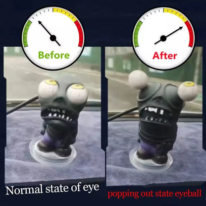 New Car Turbo Explosive Eye Doll Car Boost Eye Zombie Toys to Decompress Ornaments Big Eye Dolls Auto Accessories Styling