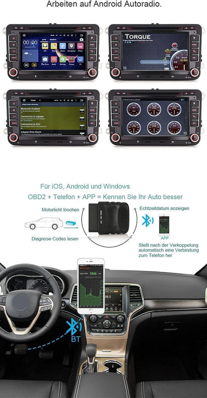 Mini OBD2 Herramienta De Diagnóstico OBD2 Bluetooth Herramienta De Escáner De Diagnóstico De Coche Versión 1,5 Lector De Código De Motor De Diagnóstico Para Dispositivo Android