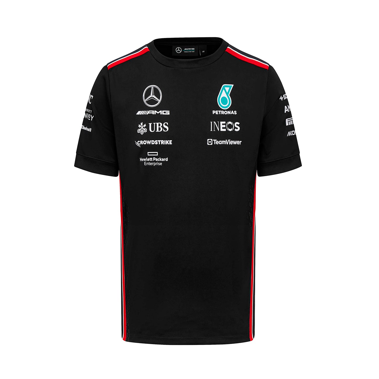 Mercedes AMG Petronas Formula One Team - Camiseta de piloto del Equipo 2023 - Negro - Talla: L