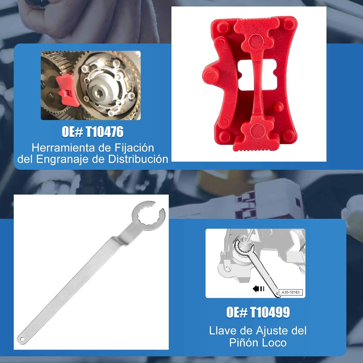 Kit De Calado Distribucion EA211 Motor 1.0 1.2 1.4 1.6 FSI TSI TFSI, 6Pcs Set Herramientas De Sincronización Del Motor, Para Golf, Jetta, A3, Octavia, Lavida, Seat Leon